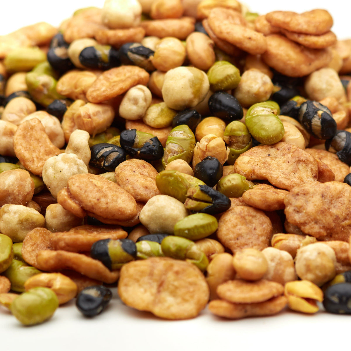 Bohnen & Erbsen Mix von NESSLIM als herzhafter Knabbersnack für die Snackschale und den Filmabend.