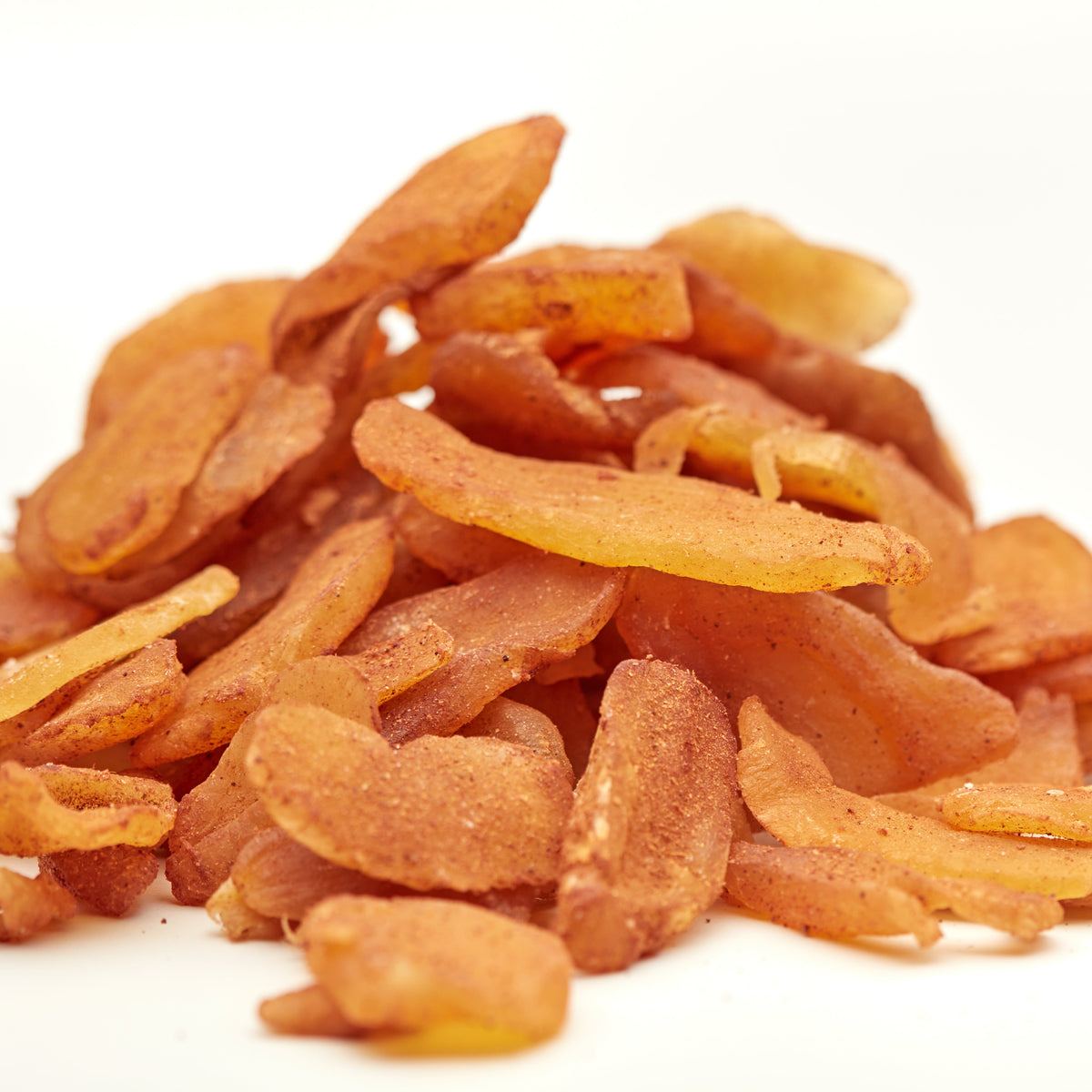 Süß-scharfe Ingwerscheiben mit Zimt von NESSLIM als aromatischer Snack für zwischendurch und den Filmabend.