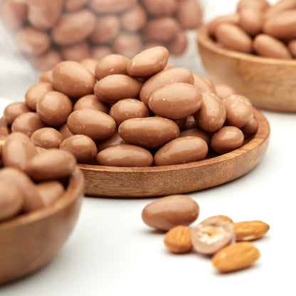 Mandeln in Karamell-Schokolade mit Meersalz von NESSLIM in der 1-kg-Packung