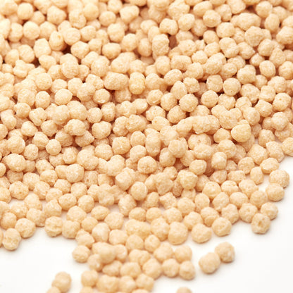 Glutenfreie Protein Crispies aus Sojaprotein von NESSLIM als knusprige Ergänzung für Sport-Frühstück und Meal Prep.