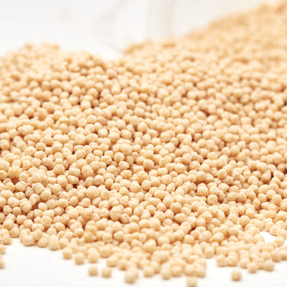 Soja Crispies von NESSLIM als High-Protein-Topping für Müsli, Joghurt und Smoothie Bowls.